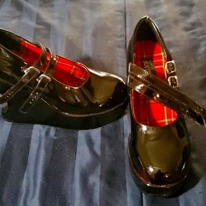 Demonia Patent Leather Wedges